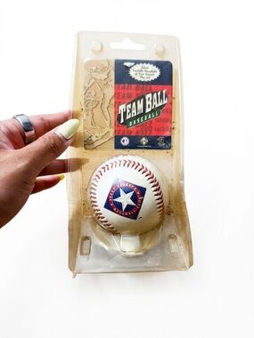 Vintage  Texas Rangers Fotoball collectible baseball.